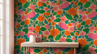 Vintage Multi Color wallpaper for Kids
