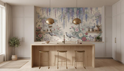 Vintage Multi Color wallpaper for Kitchen