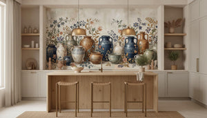 Vintage Multi Color wallpaper for Kitchen