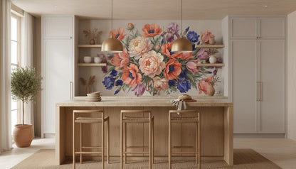 Vintage Multi Color wallpaper for Kitchen
