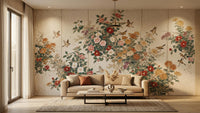 Vintage Multi Color wallpaper for Living Room