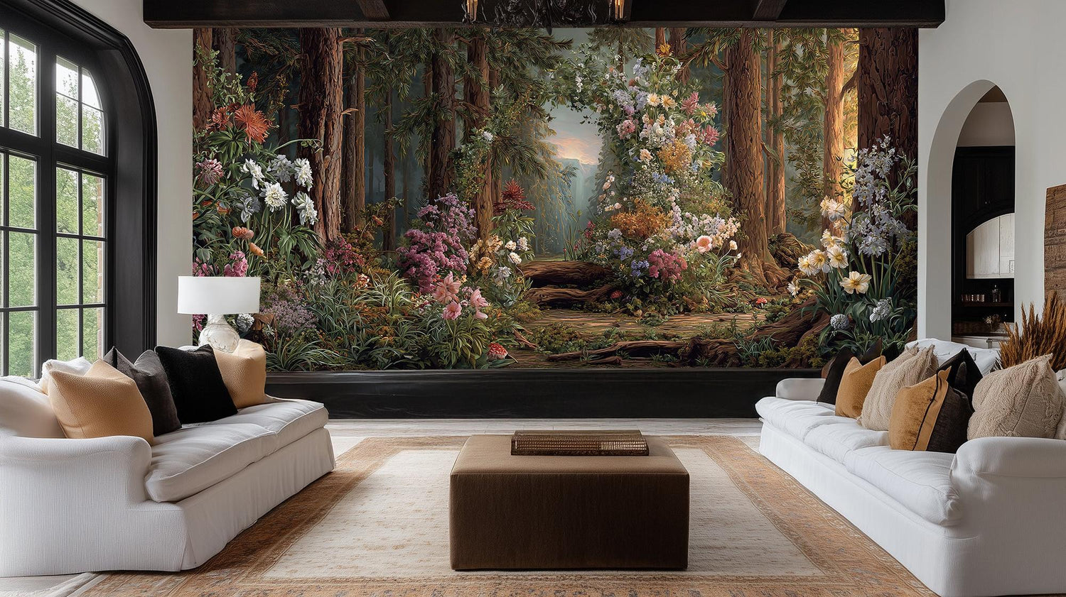 Vintage Multi Color wallpaper for Living Room