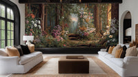 Vintage Multi Color wallpaper for Living Room