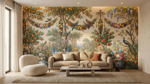 Vintage Multi Color wallpaper for Living Room