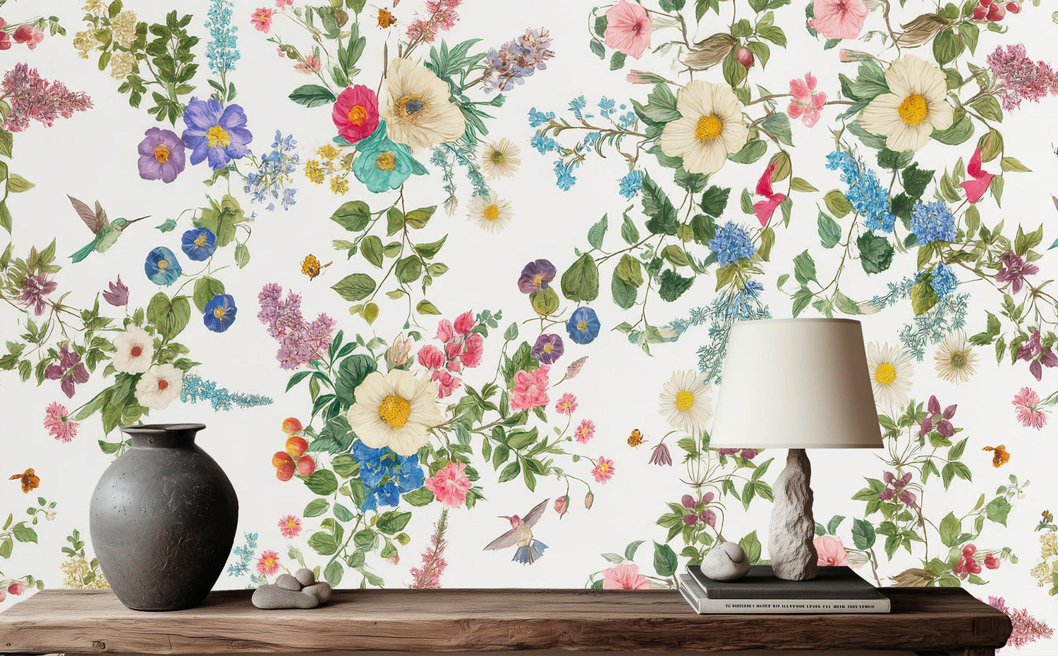 Vintage Multi Color wallpaper for Living Room