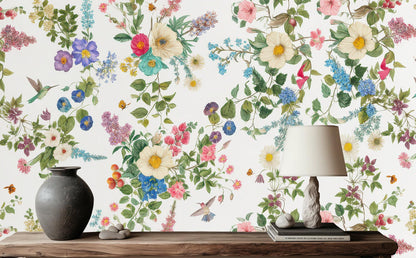 Vintage Multi Color wallpaper for Living Room