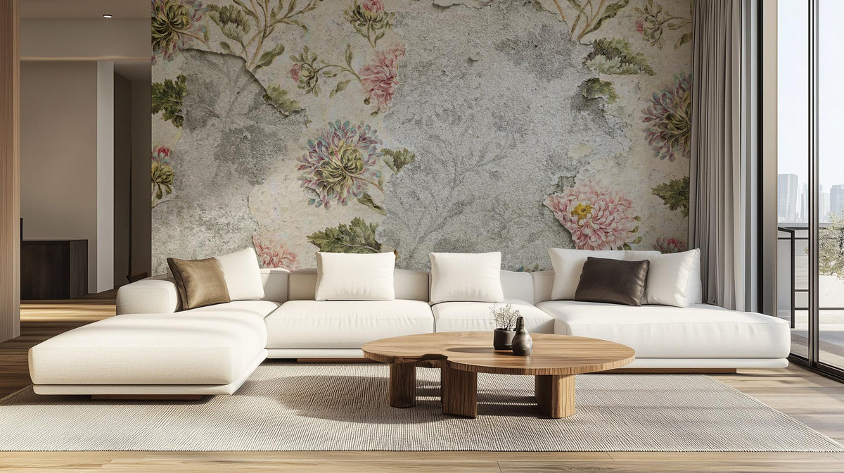 Vintage Multi Color wallpaper for Living Room