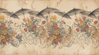 Tropical Umbrella and Tiger Wallpaper