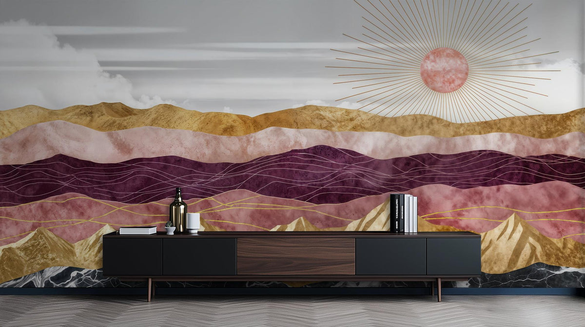 Modern Multicolor wallpaper for Living Room