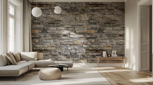 Realistic Stone wall mural - XWALLX