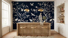 Contemporary Navy wallpaper for Dining Room