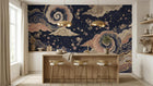 Contemporary Navy wallpaper for Kitchen