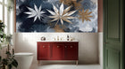 Modern Navy wallpaper for Bathroom