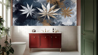 Modern Navy wallpaper for Bathroom