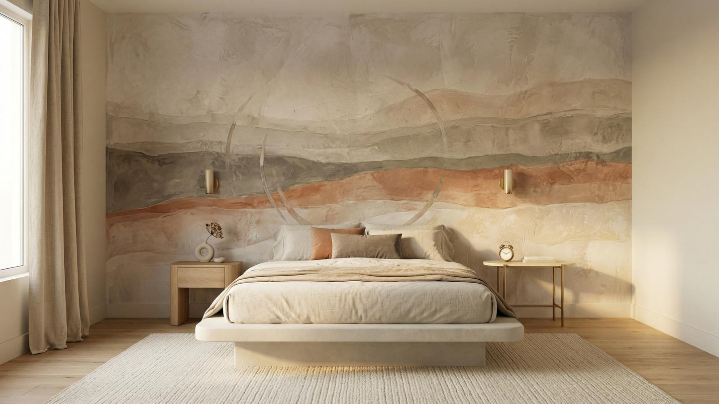 Abstract Neutral wallpaper for Bedroom