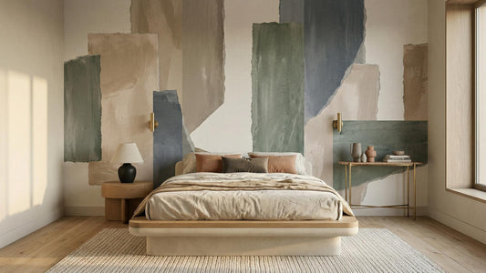 Abstract Neutral wallpaper for Bedroom