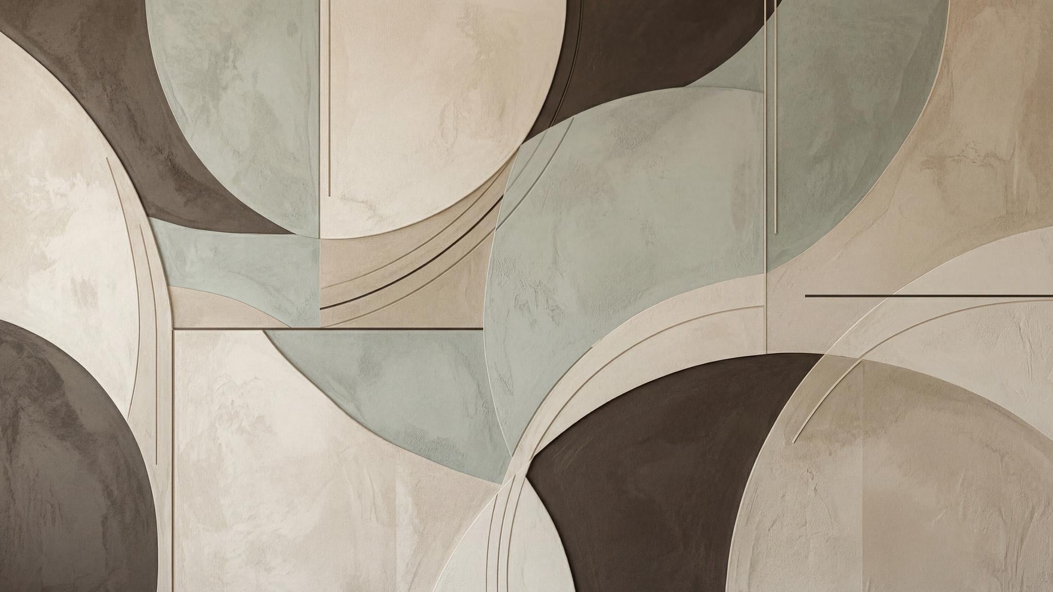 Abstract Geometric Curve Wallpaper