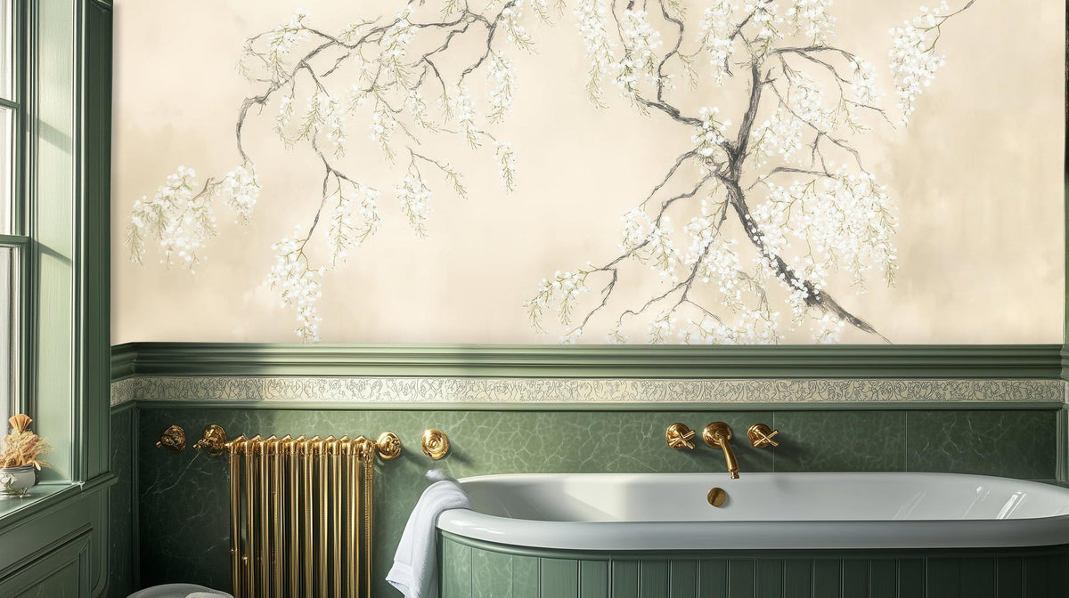 Contemporary Neutral wallpaper for Bathroom