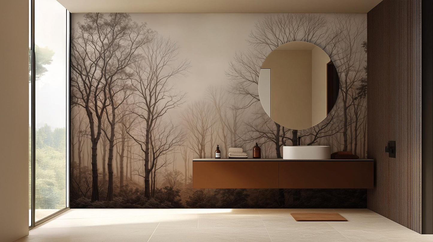 Contemporary Neutral wallpaper for Bathroom
