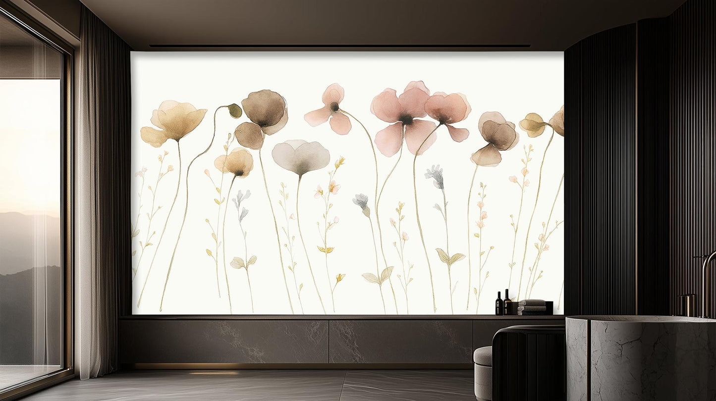 Contemporary Neutral wallpaper for Bedroom