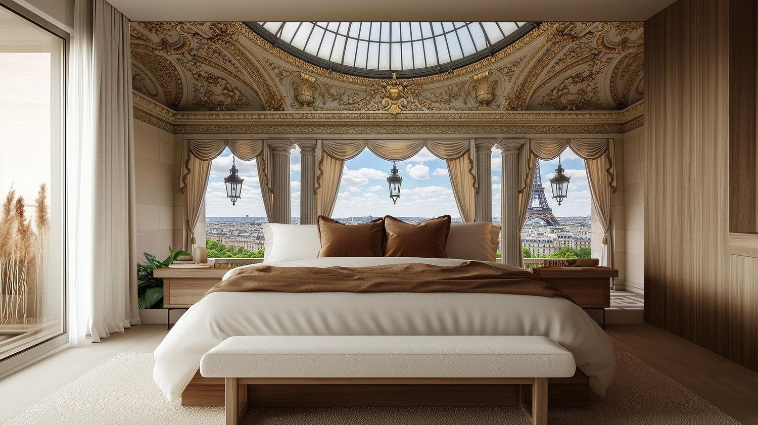 Contemporary Neutral wallpaper for Bedroom