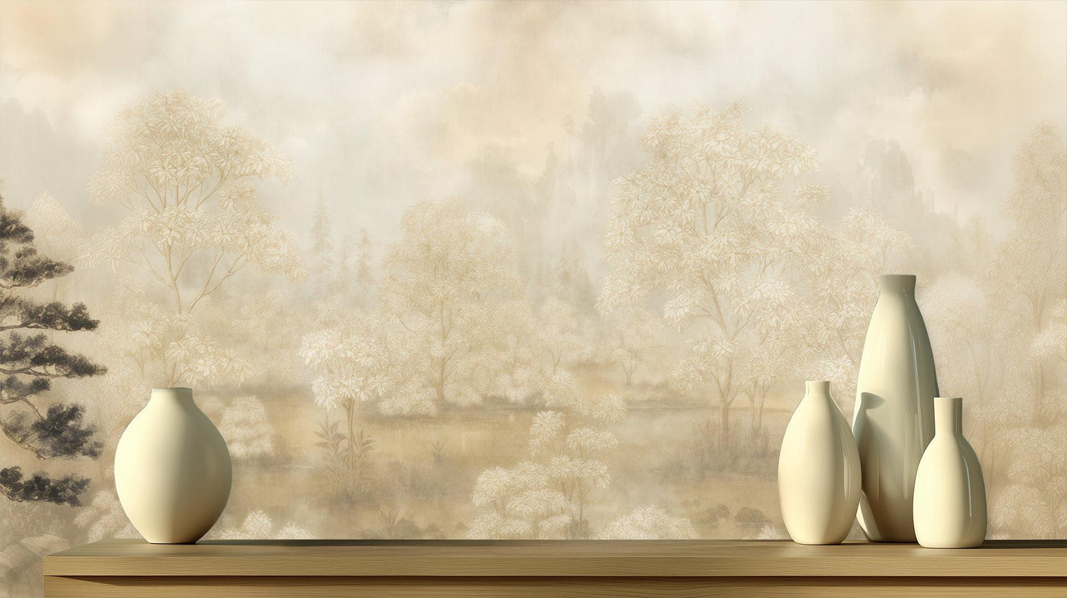 Contemporary Neutral wallpaper for Bedroom