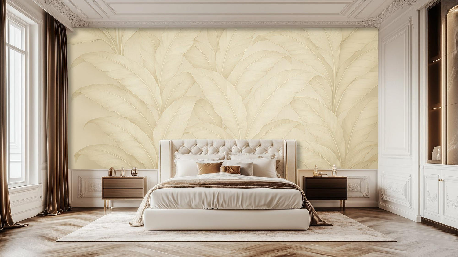 Contemporary Neutral wallpaper for Bedroom