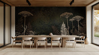 Contemporary Neutral wallpaper for Dining Room