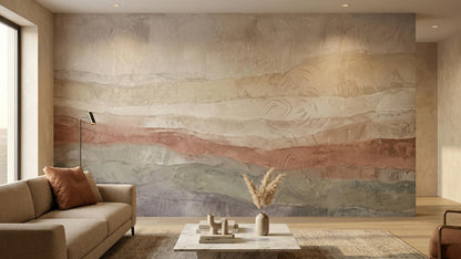 Contemporary Neutral wallpaper for Living Room