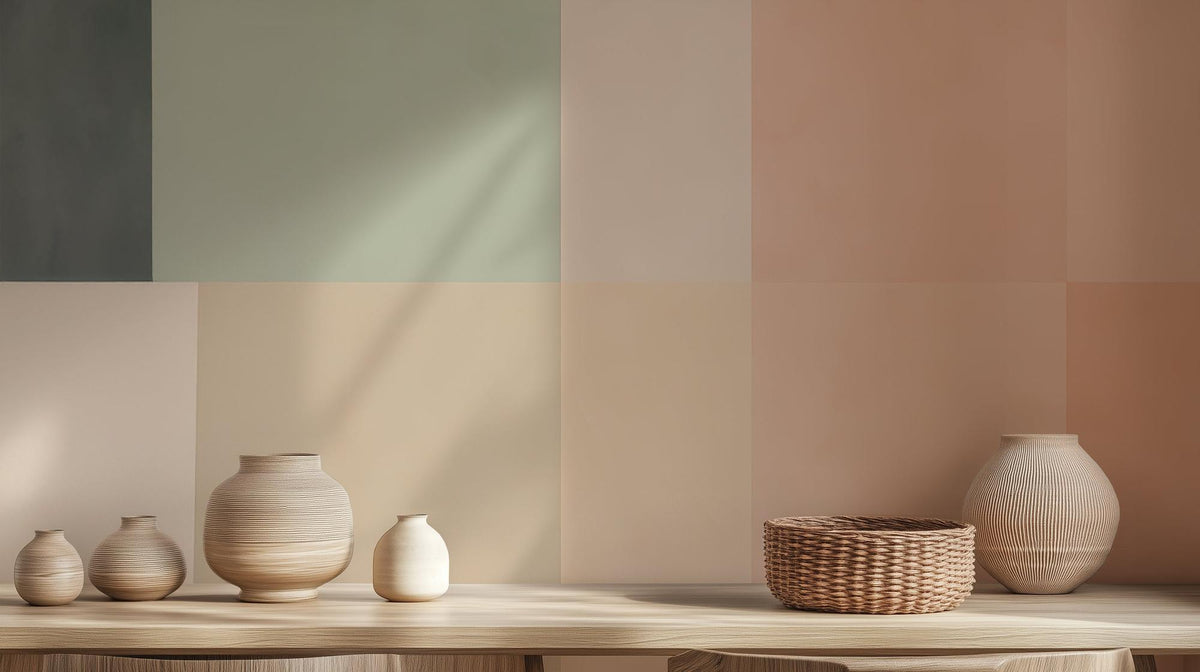Contemporary Neutral wallpaper for Living Room