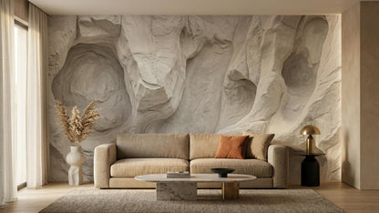 Contemporary Neutral wallpaper for Living Room