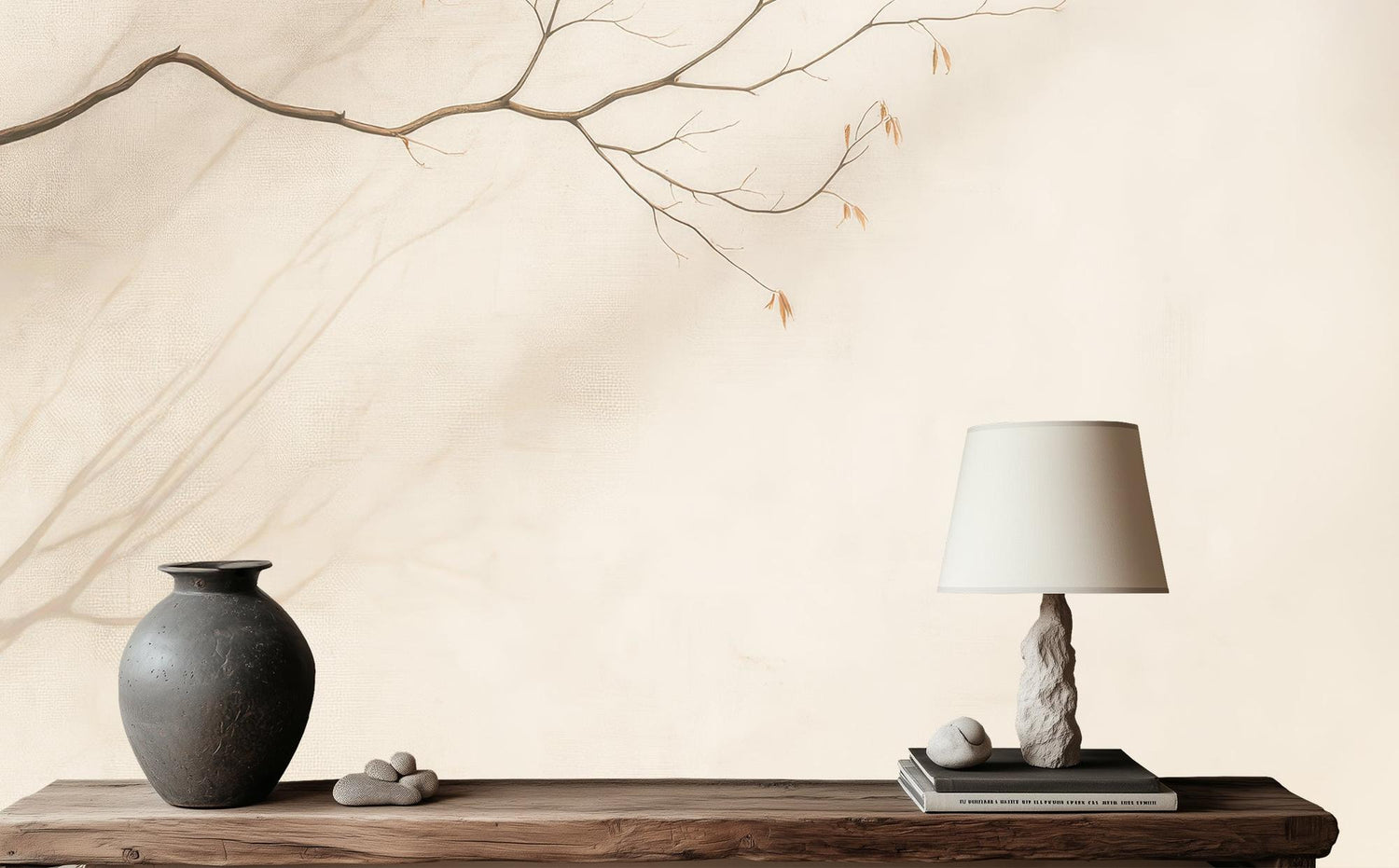 Minimalist Neutral wallpaper for Bedroom