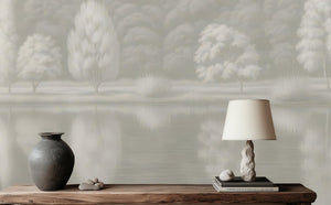 Minimalist Neutral wallpaper for Bedroom