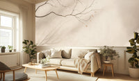 Minimalist Neutral wallpaper for Living Room