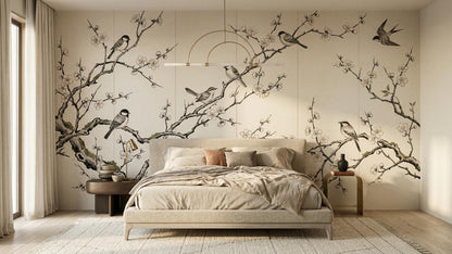 Traditional Neutral wallpaper for Bedroom