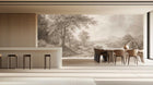 Traditional Neutral wallpaper for Dining Room