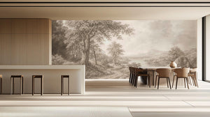 Traditional Neutral wallpaper for Dining Room