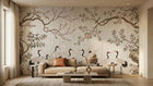 Traditional Neutral wallpaper for Living Room