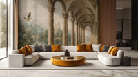 Traditional Neutral wallpaper for Living Room