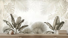 Tropical Neutral wallpaper for Living Room