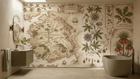Vintage Neutral wallpaper for Bathroom
