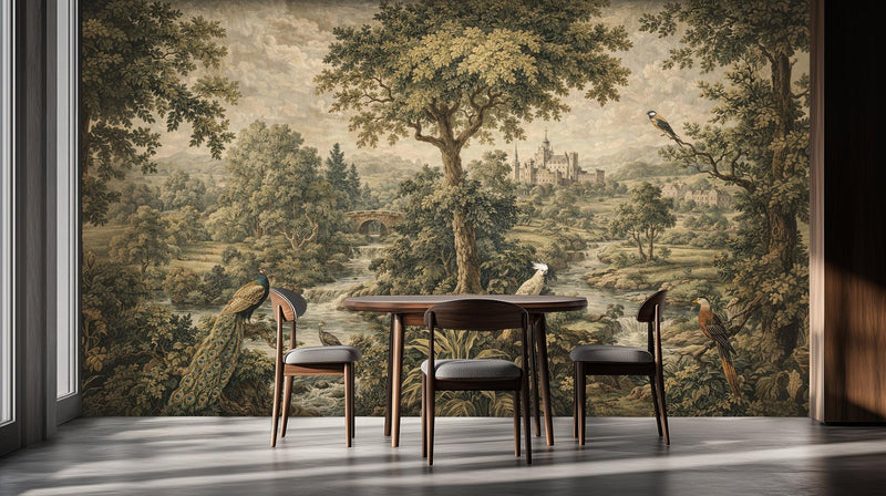 Vintage Neutral wallpaper for Living Room