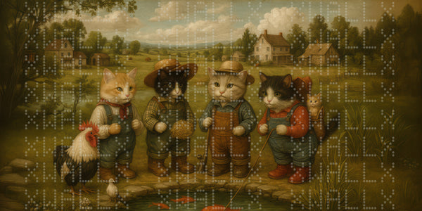 Charming Feline Friends Wallpaper - Sample