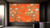 Orange Blossom and Peacock Wallpaper