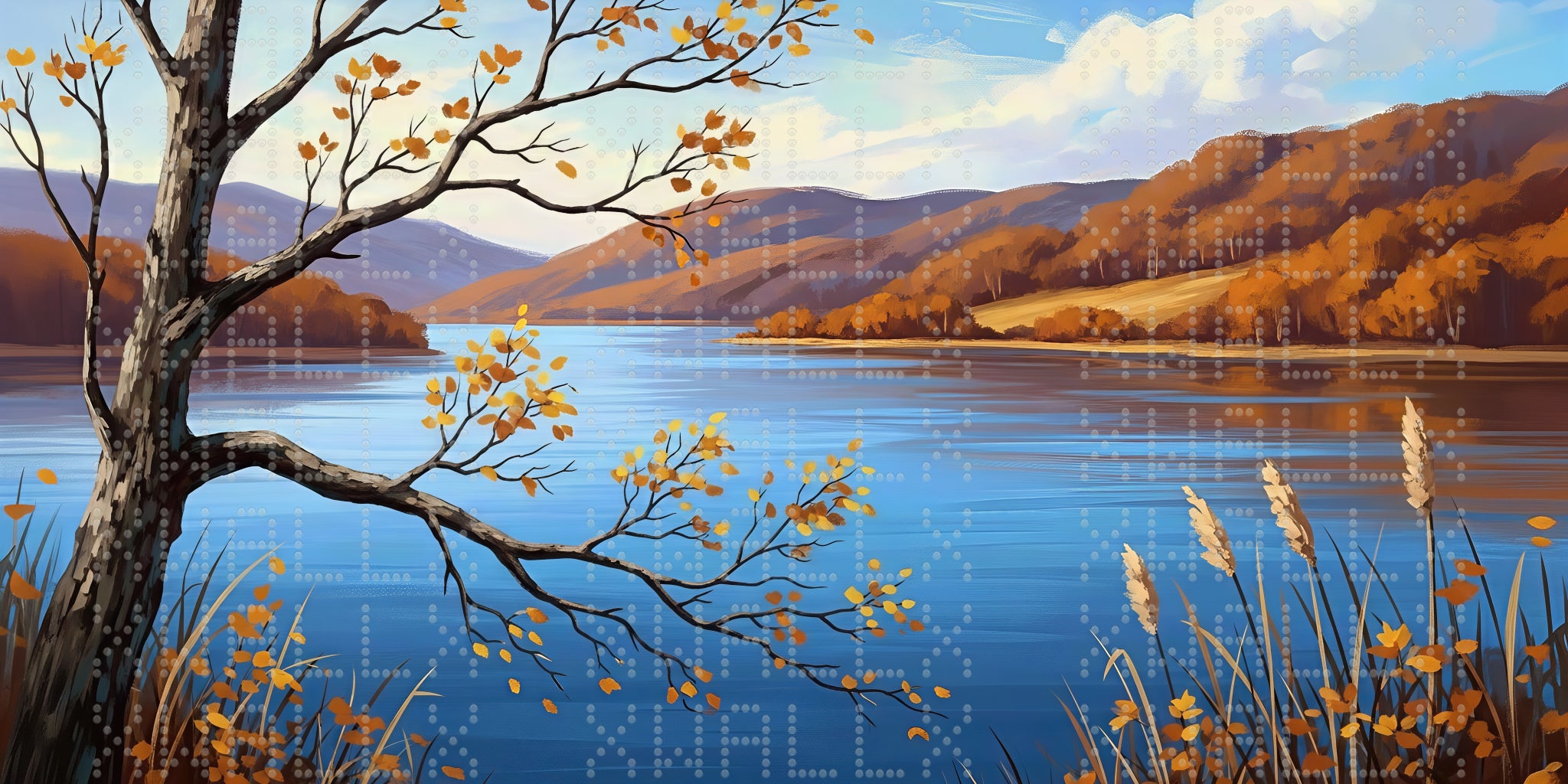 Autumn Lakeview Wallpaper