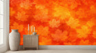 Contemporary Orange wallpaper for Living Room