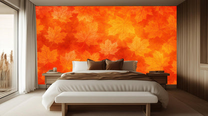 Modern Orange wallpaper for Bedroom