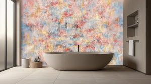 Abstract Pastel wallpaper for Bathroom
