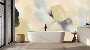 Abstract Pastel wallpaper for Bathroom