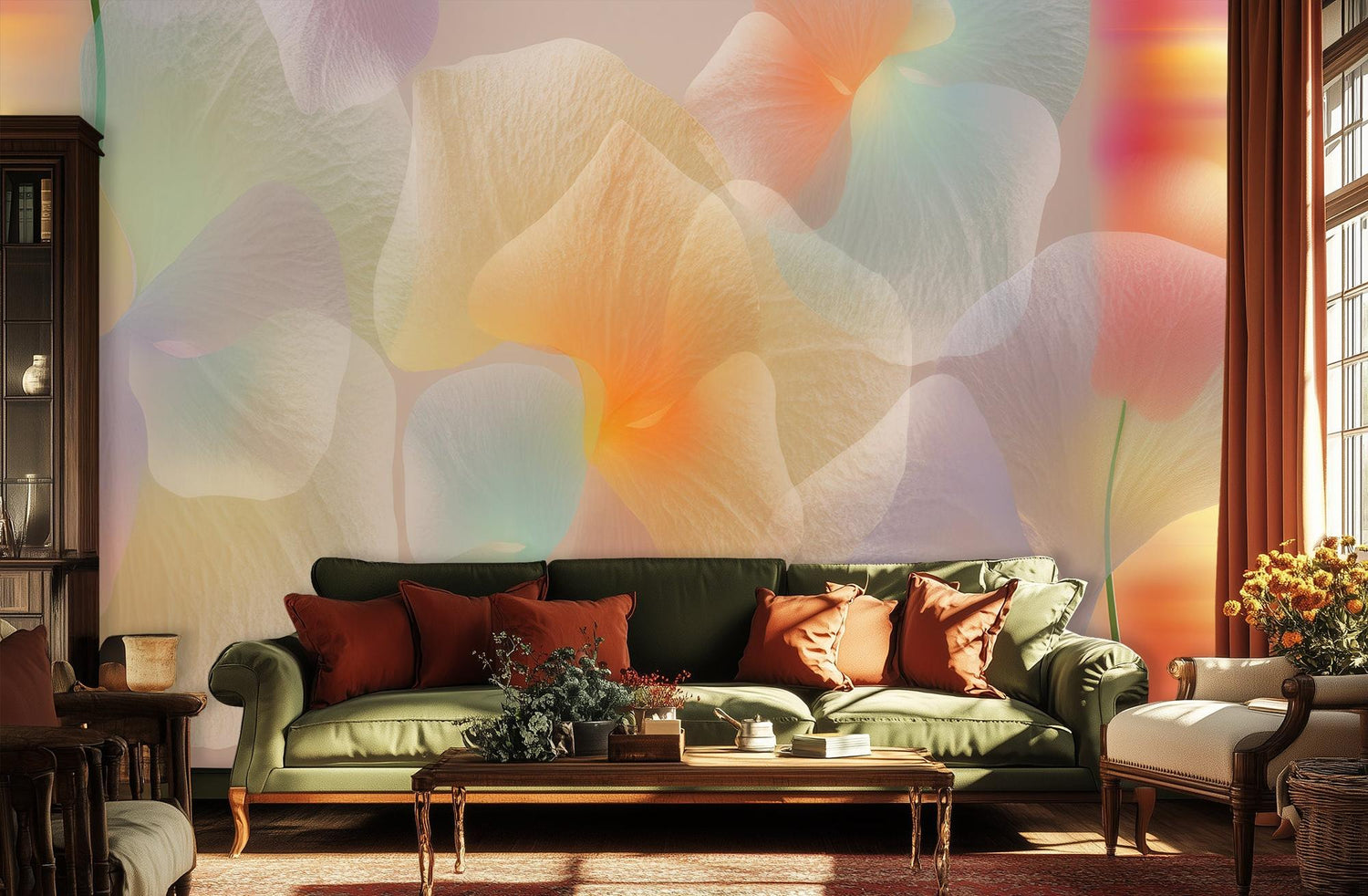 Abstract Pastel wallpaper for Bedroom